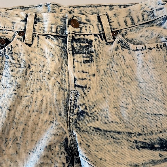 Levi’s 501 Acid Wash Mid Rise Shorts Size 25 - Picture 15 of 16